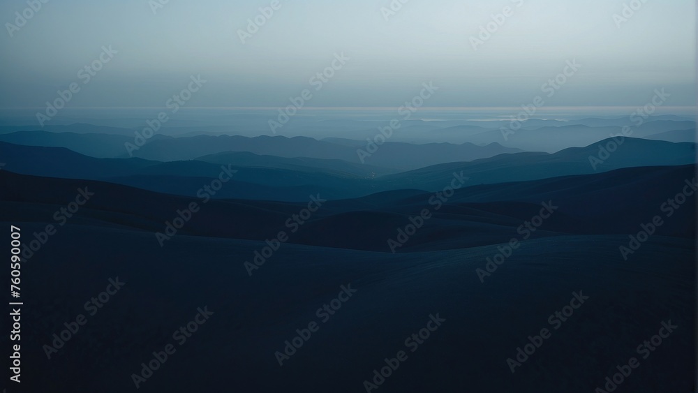 Fototapeta premium Mystical Minimalism Deep Indigo Gradient Background for Enigmatic Ambiance