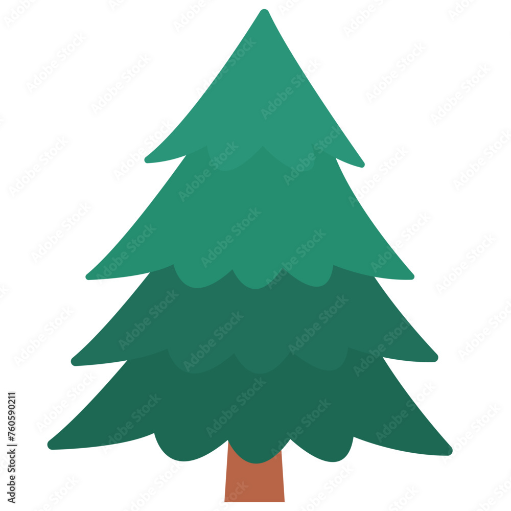Obraz premium Christmas tree icon