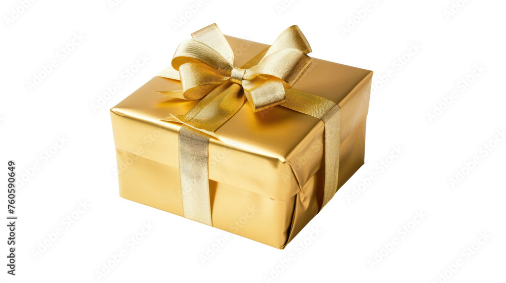 Golden gift box Isolated on a transparent background. Golden gift box Isolated on a transparent background.