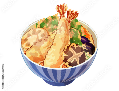 天丼のイラスト