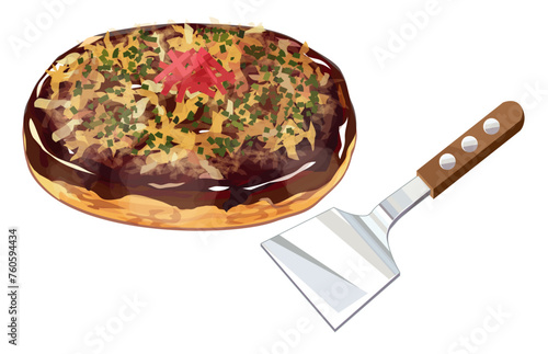 お好み焼きのイラスト