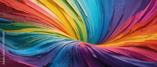 Abstract Rainbow Background: A Multicolored Composition of Vibrant Art 