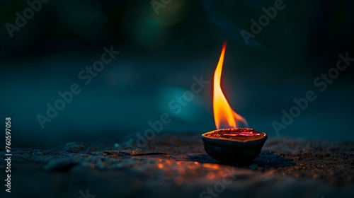 Diwali's Divine Light: A Burning Diya's Ethereal Glow and Untold Stories