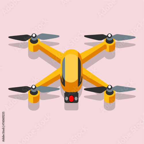 vector flat drone illustratio...