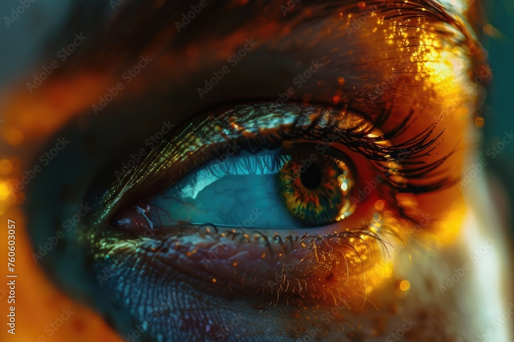Detailed close up of a person's eye, suitable for medical or scientific projects Detailed close up of a person's eye, suitable for medical or scientific projects