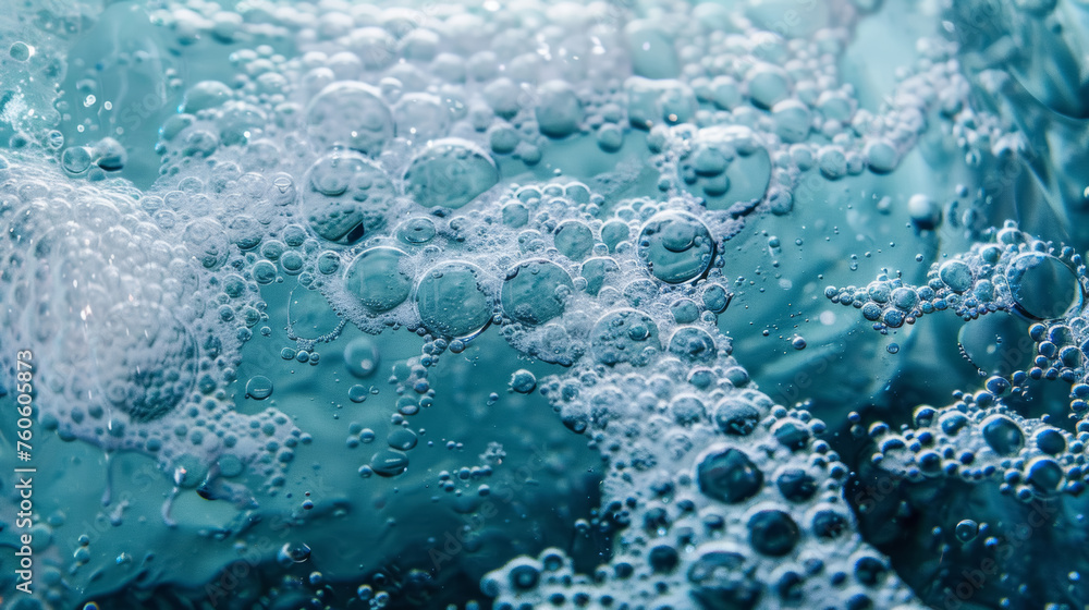 Serene Detergent Bubbles - obrazy, fototapety, plakaty 