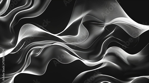 A black and white photo of a textured wavy surface, suitable for backgrounds or abstract designs