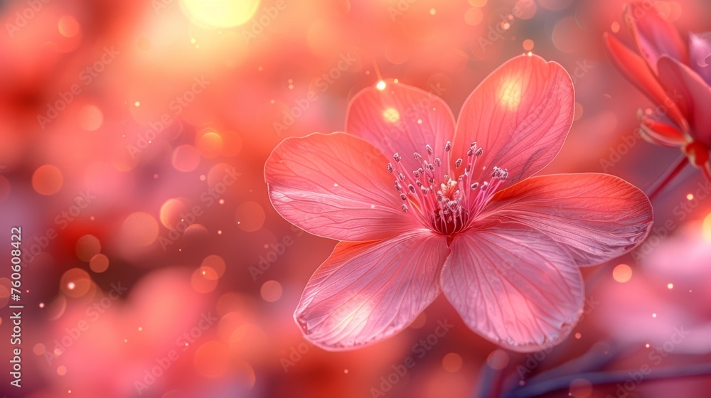 a close up of a pink flower on a blurry background with a boke of lights in the background. a close up of a pink flower on a blurry background with a boke of lights in the background.