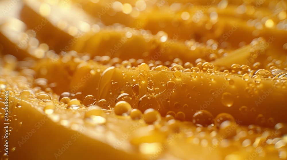 a close up of a bunch of fruit with water droplets on the top of the fruit and on the bottom of the fruit. a close up of a bunch of fruit with water droplets on the top of the fruit and on the bottom of the fruit.