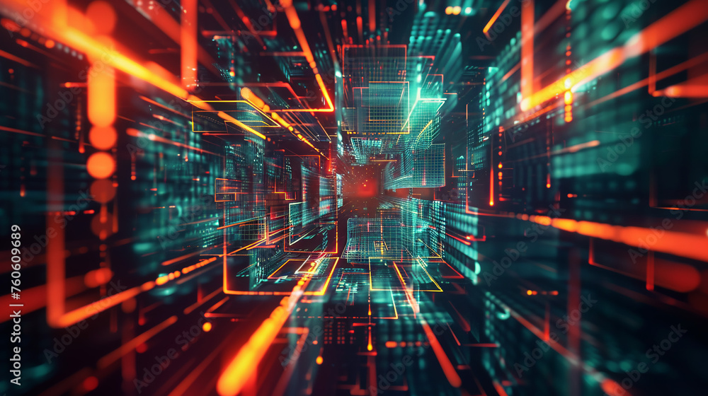 hyper realistic information technology illustration hyper realistic information technology illustration