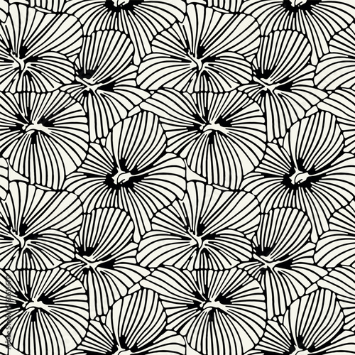 Vector seamless pattern.Monochrome exploding spots. Modern repeating texture. Fancy starry print. Stylized fireworks for holiday design.