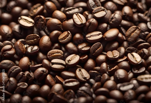 A close-up of freshly roasted coffee beans, their rich aroma wafting through the air, captured in exquisite detail by the high-definition camera