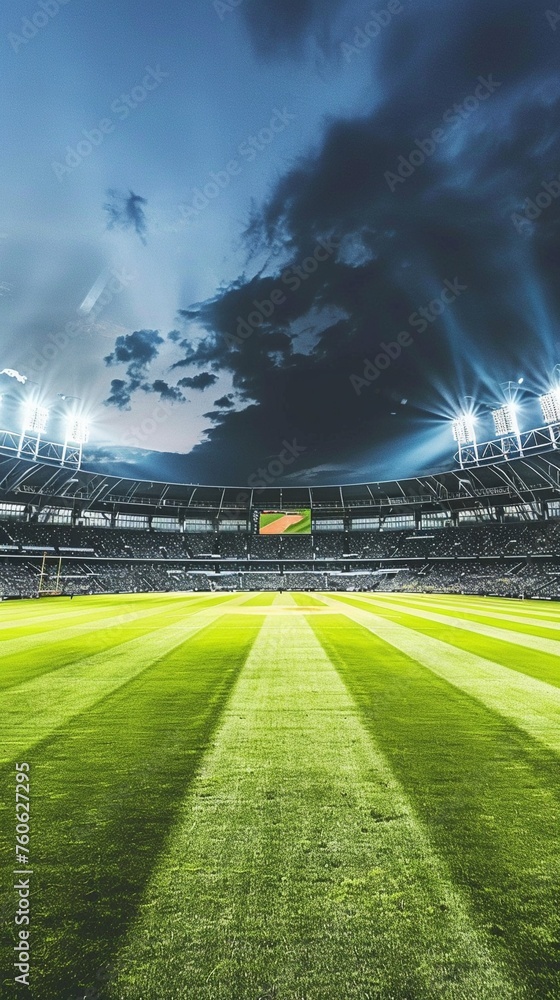 Obraz premium Green infrastructure in stadium design