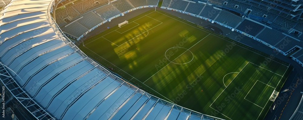 Implementing solar energy in stadium designs for self-sufficient