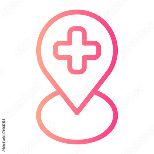 location gradient icon