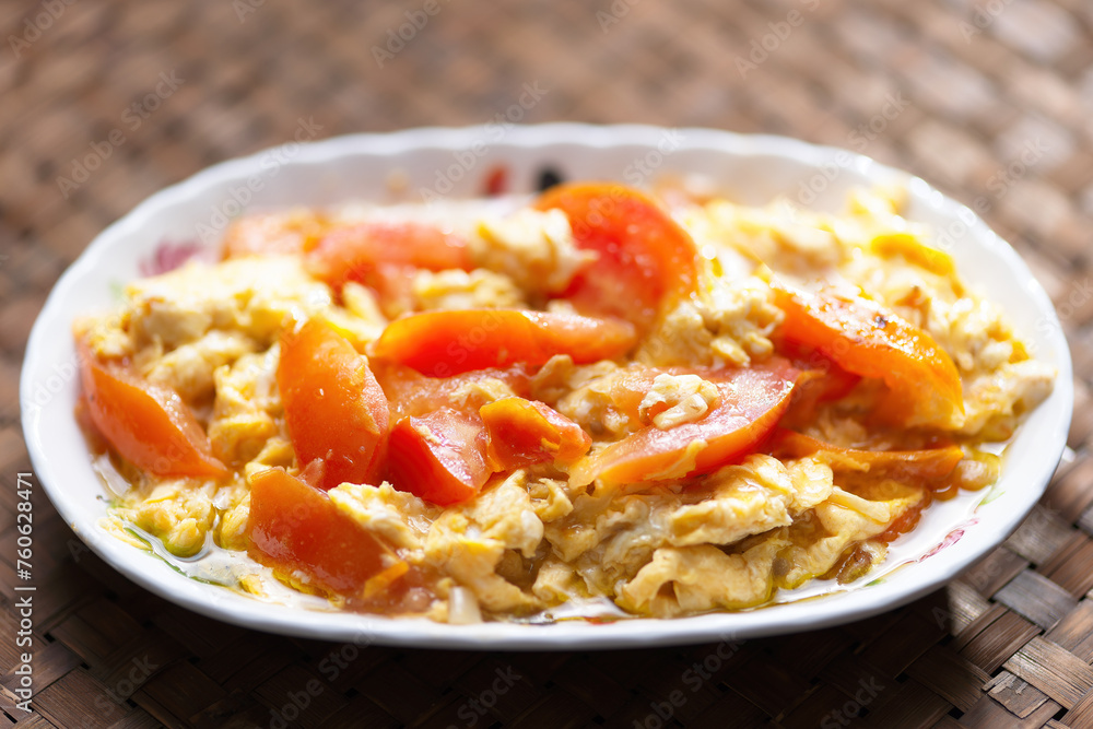 chinese scambled tomato egg