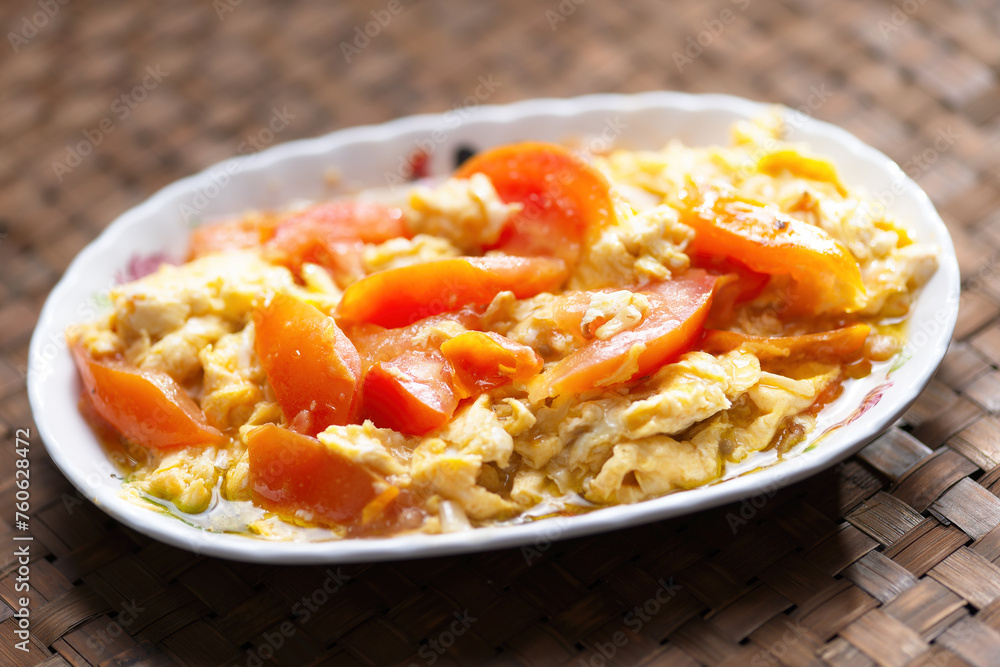 chinese scambled tomato egg
