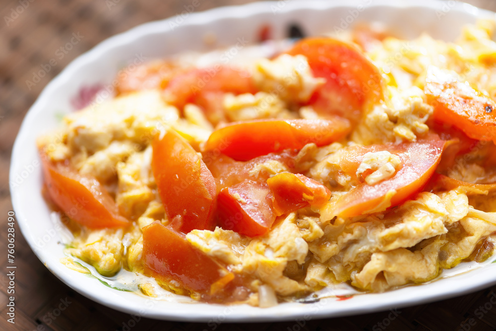 chinese scambled tomato egg