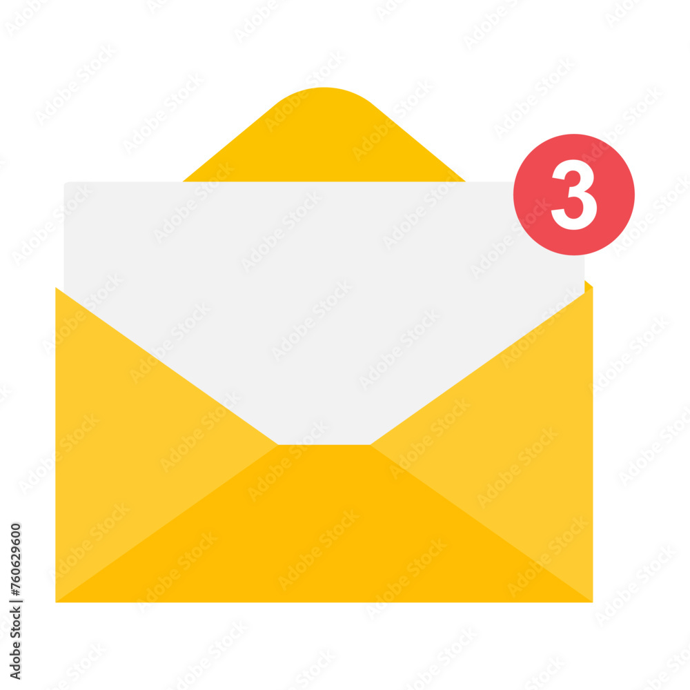 Email business icon, flat web client message sign, mail app vector illustration Email business icon, flat web client message sign, mail app vector illustration