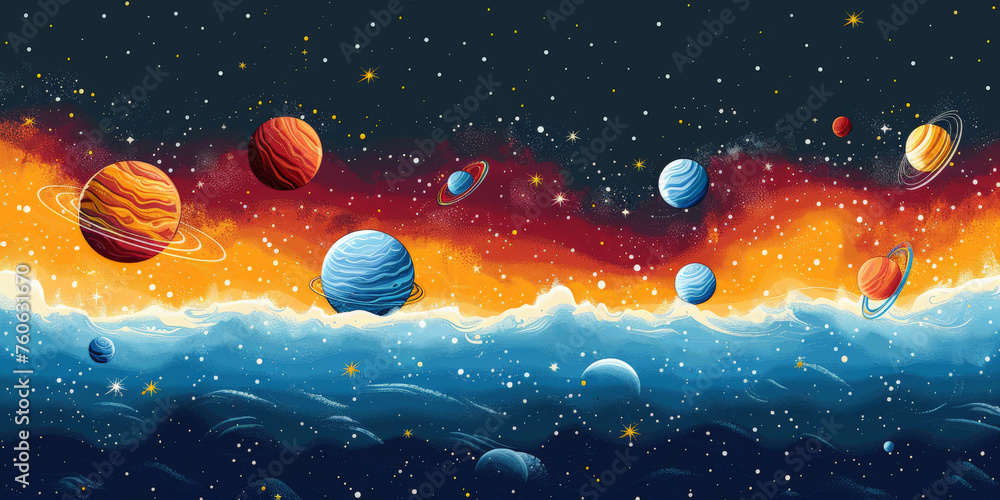 planet in space illustration
