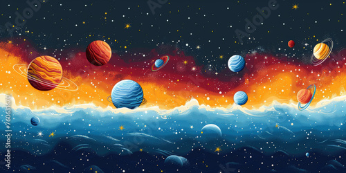 planet in space illustration