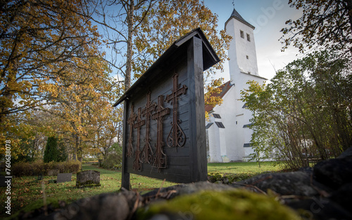 Built: 14th–17th centuries.
This 700-year-old church with massive walls, dedicated to the Holy Cross of Christ, used to belong to the Padise Monastery.  photo