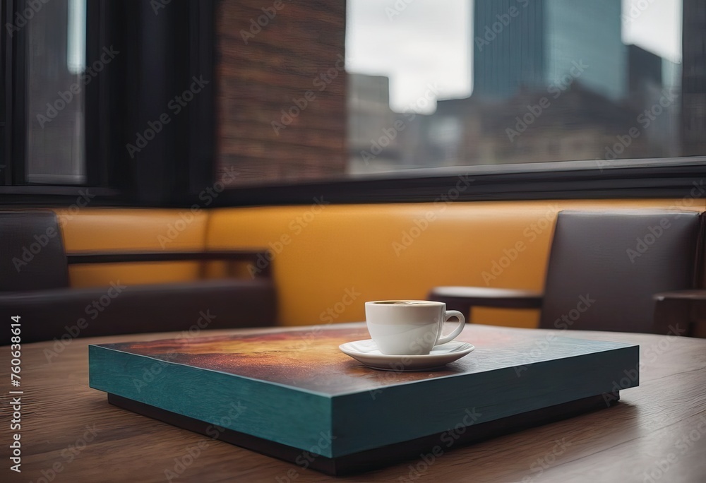 cup of hot coffee and tea on wood table besides window cup of hot coffee and tea on wood table besides window