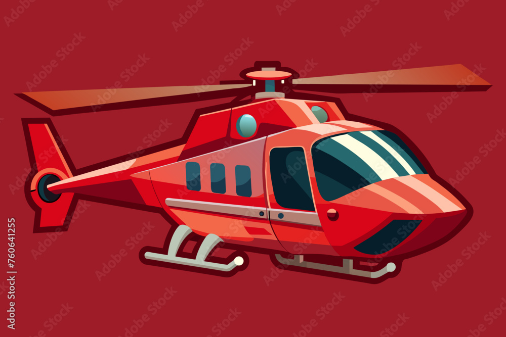 helicopter vector illustration