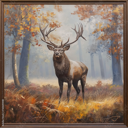 deer in autumn forest