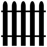 fence icon, simple vector design