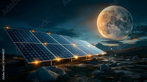 Solar Panels on the Moon  A Vision of Futuristic Space Energy