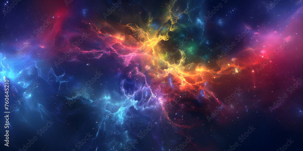 abstract multicolored space background with nebula and shining stars, colorful space with stardust and waves abstract multicolored space background with nebula and shining stars, colorful space with stardust and waves
