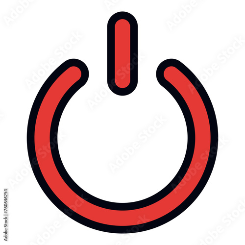 Switch Off filled line icon