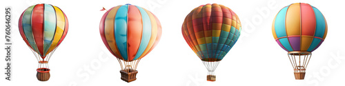Toy Hot Air Balloon clipart collection, symbol, logos, icons isolated on transparent background
