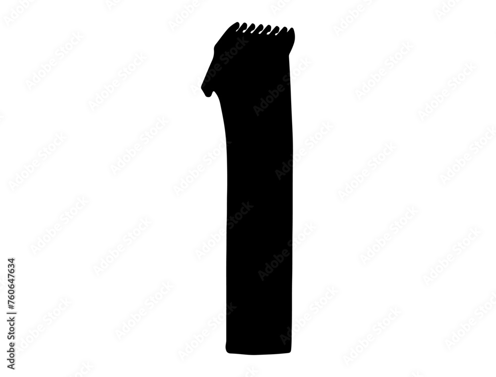 Hair clipper silhouette vector art white background Hair clipper silhouette vector art white background