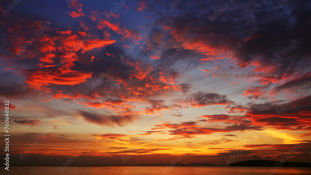Beautiful colourful tropical sea sunset Beautiful colourful tropical sea sunset