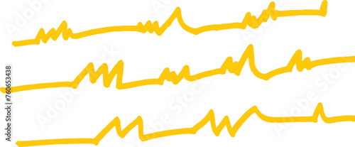 Handwritten doodle elements. Scribble doodle paint underline set, vector children marker scratch, pen squiggle kit brush drawn curve. Chalk pen highlight stroke.