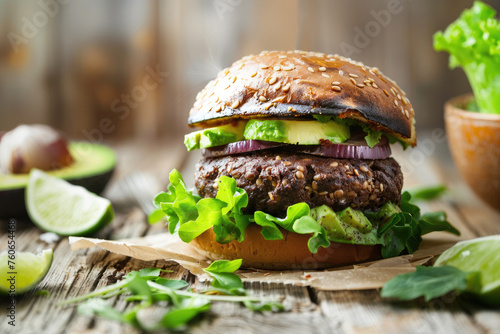 Delicious Black Bean Burger...