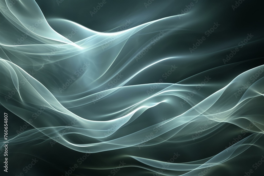 Fluid Abstract smooth wavy. Luxury art. Generate Ai