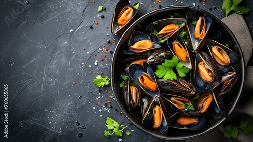 Mussel dish food shell seafood wallpaper background