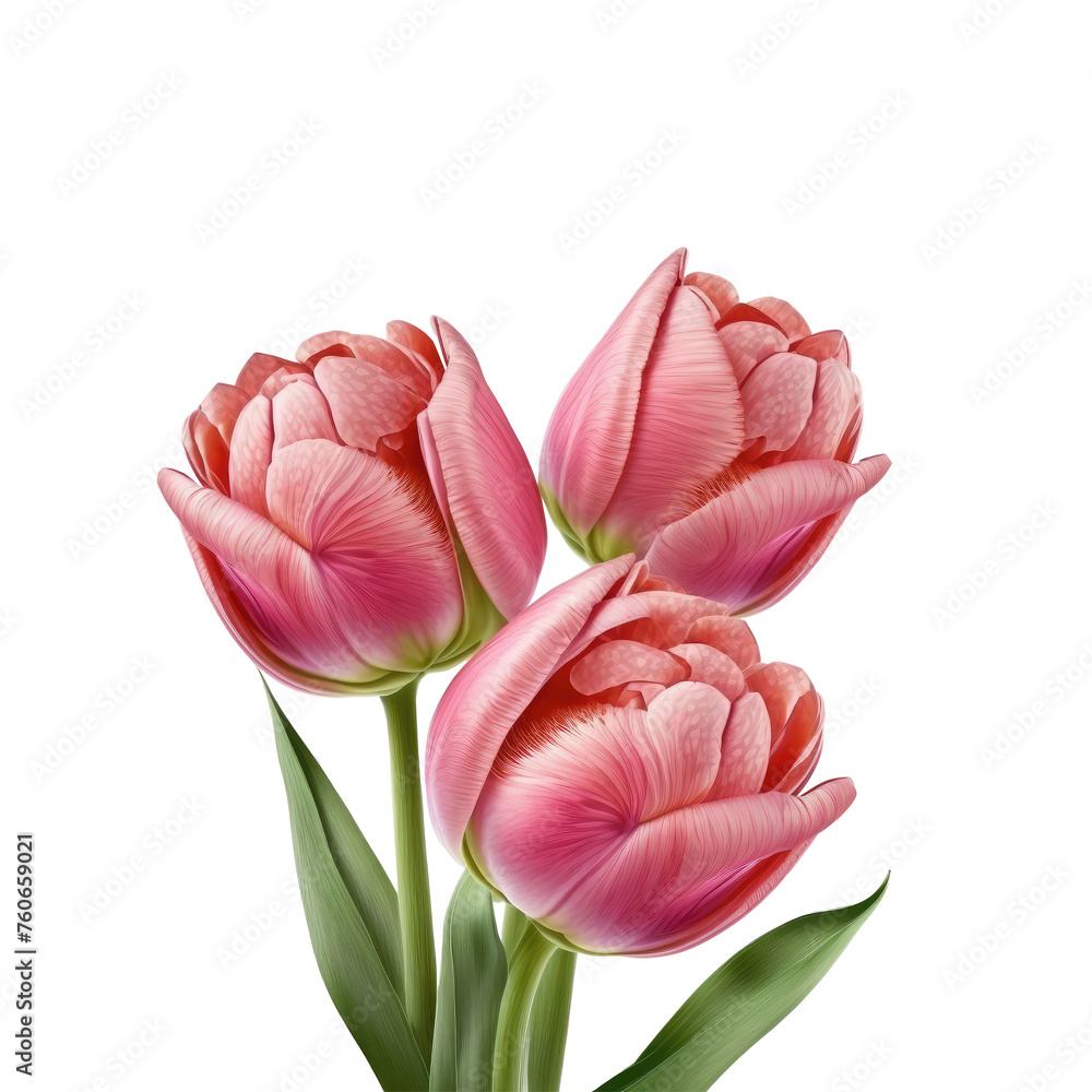 pink tulip flowers isolated on the transparent background pink tulip flowers isolated on the transparent background