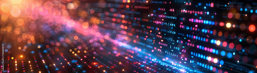 Abstract colorful fiber optic background with blurred light spots Abstract colorful fiber optic background with blurred light spots