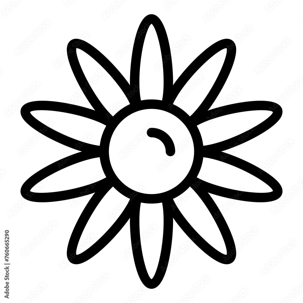 Sun Flower line icon Sun Flower line icon
