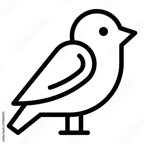 Bird line icon