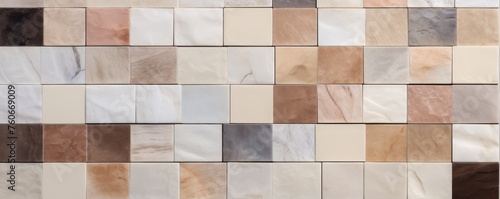 Beige marble tile tile colors stone look  in the style of mosaic pop art  minimalistic composition