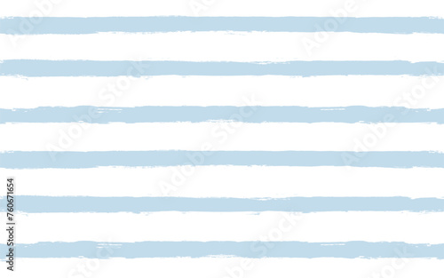 Watercolor stripes vector pattern, baby blue stripe seamless background. Sea grunge stripes, cute brush lines
