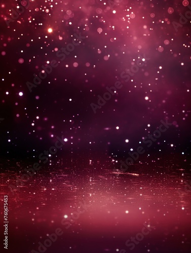 Burgundy christmas background with background dots, in the style of cosmic landscape
