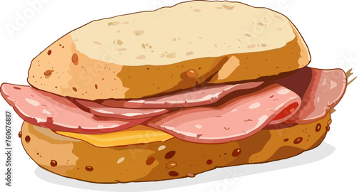 Asado Traditional mortadella sandwich from Brazilian