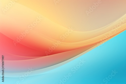 Cyan and yellow ombre background  in the style of delicate lines  shaped canvas  high-key lighting  dark beige and pink