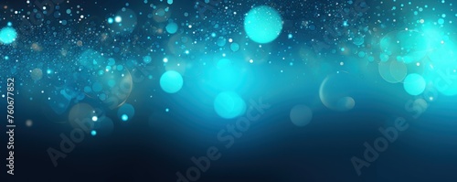 Cyan christmas background with background dots, in the style of cosmic landscape